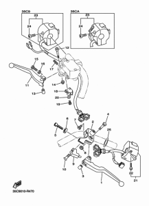 XVS400 ハンドルスイツチ & レバー
