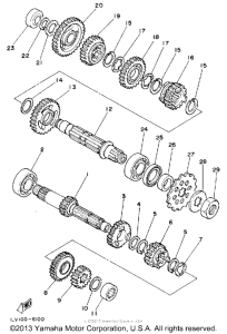 WR500ZE Трансмиссия