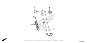 CRF110F Подножка