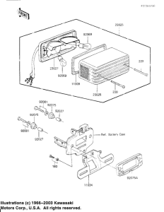 KZ700 Taillight unit ass`y