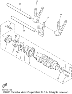 XVZ13LTN Копирный вал