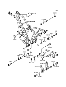 KDX125 Рама ,крепежные детали