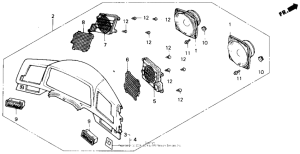 GL1500 Meter panel set 90