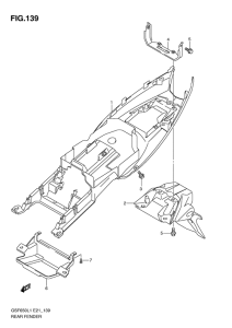 GSF650 Заднее крыло