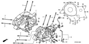 XL125V Картер двигателя
