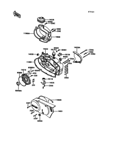 KE100 Крышки двигателя