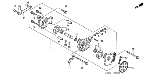 XR250R Маслонасос