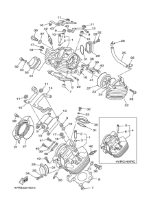 XVS650 Головка цилиндров