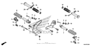 VT750C2B Подножки