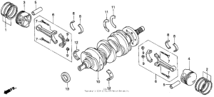 GL1500I Коленвал