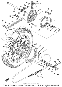 TT500C Переднее колесо