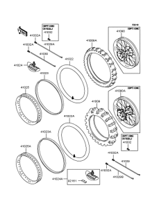 KX125 Колеса,покрышки
