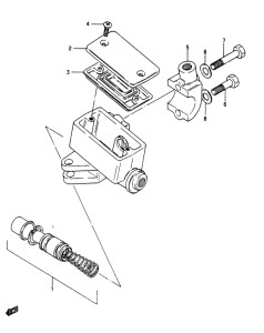 GSX750 Передний тормозной цилиндр