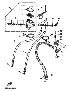 TZ250 Передний тормозной цилиндр