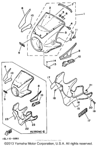 RZ350N Fairing - cowling