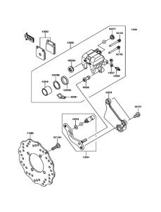 BR125 Задний тормоз