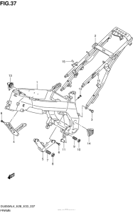DL650 (ABS) Рама