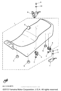 FJ1200AC Сиденье
