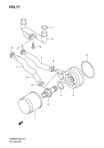 AN650 (ABS) Масляный радиатор