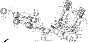 VFR750F Коленвал