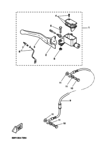 YQ50 Передний тормозной цилиндр