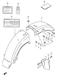 GN125 Заднее крыло