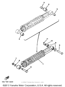 XT200K Задняя подвеска