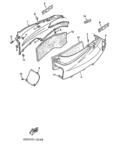 YE80 Боковые обтекатели