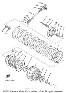 FZ600UC Сцепление