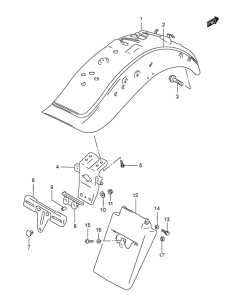 VS1400 Заднее крыло