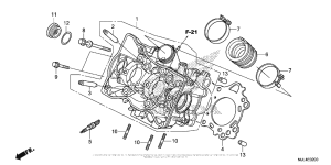 NC700X Головка цилиндров