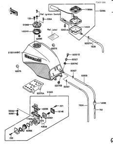 ZX900 Tank fuel