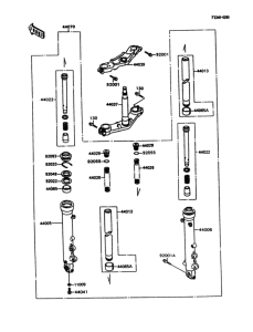 ZX600 Передняя вилка