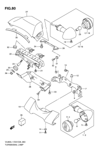 VL800 Поворотники