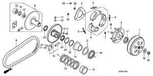 SH125D Вариатор
