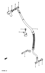 GR650 Передние тормозные трубки