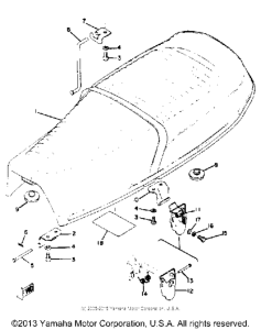 RD350 Сиденье