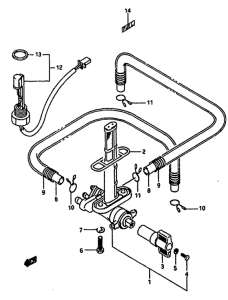 GSX-R1100 Топливный кран