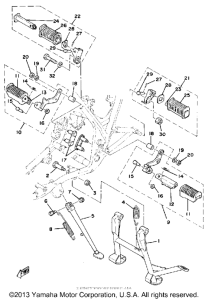 SR500F Подножки