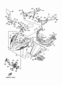 YZF-R3 Стекло ветровое