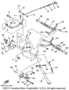 XT225L Подножки