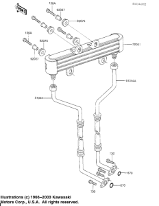 KZ700 Масляный радиатор