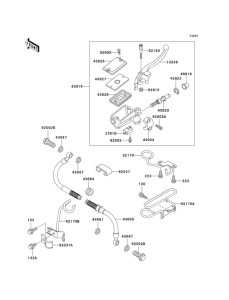 KLE250 Главный тормозной цилиндр