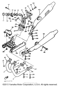 XVZ12DN Выхлопная система