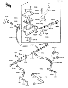 KZ1000 Передний тормозной цилиндр