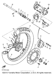 XT600SC Переднее колесо