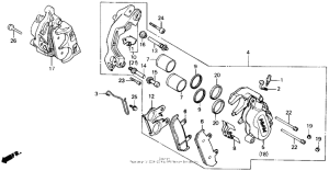 VFR700F Передний суппорт