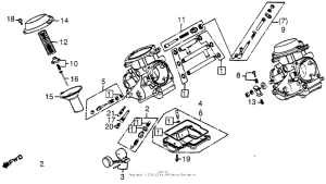 GL1200I 1200 / i / acarburetor comp. parts