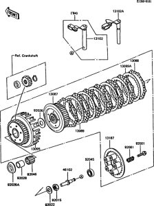 ZX550 Сцепление