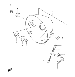 GSF1200S Фара головного света